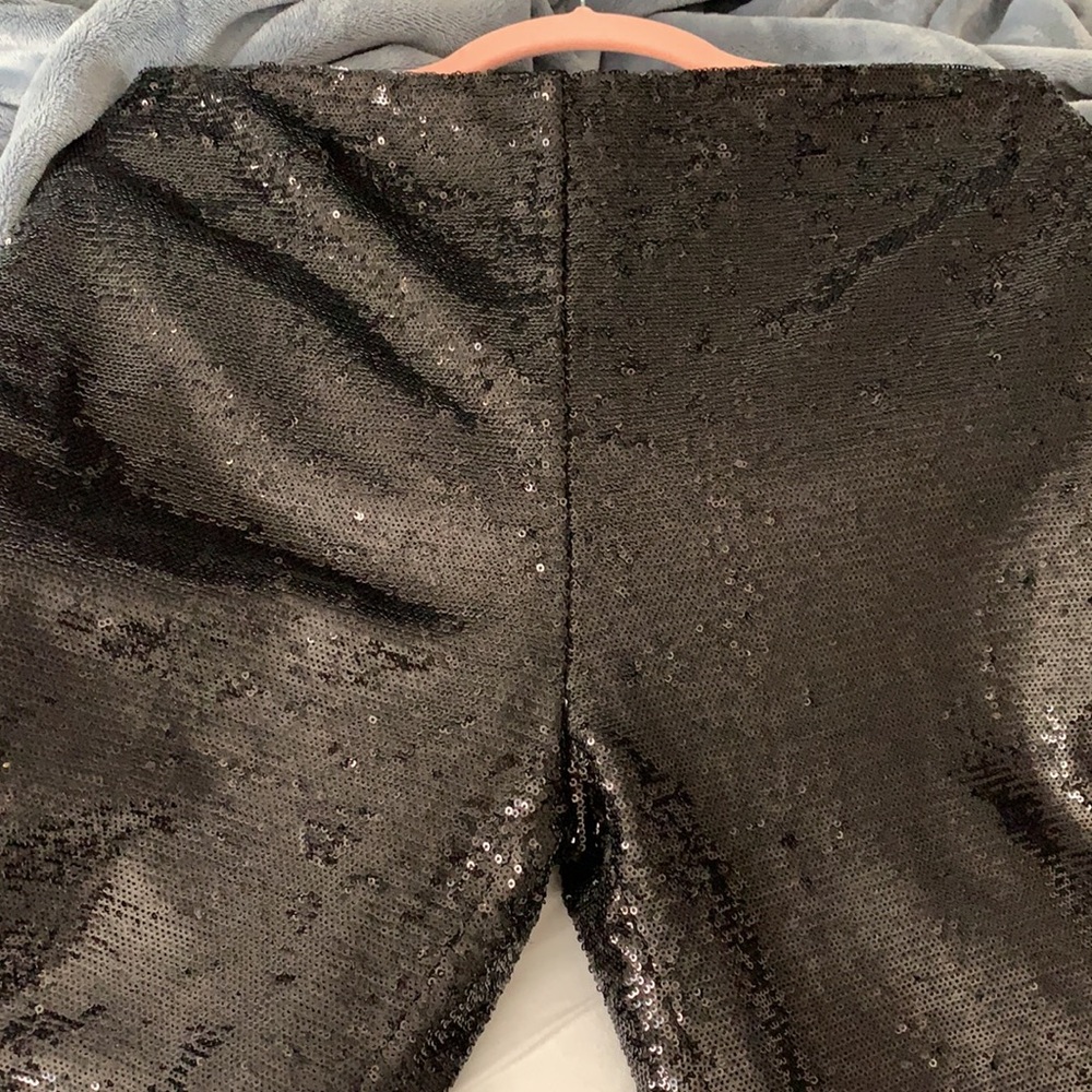 💯 authentic Lauren Ralph Lauren black sequin straight pants